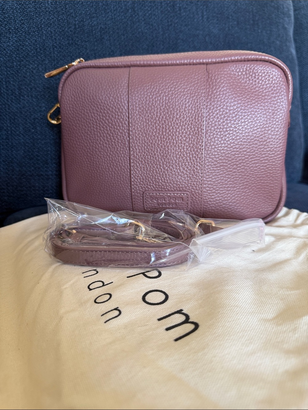 Pom Pom London City Duo Bag Dusky Orchid